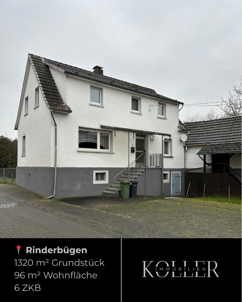 Einfamilienhaus mit großzügigem Grundstück in Rinderbügen